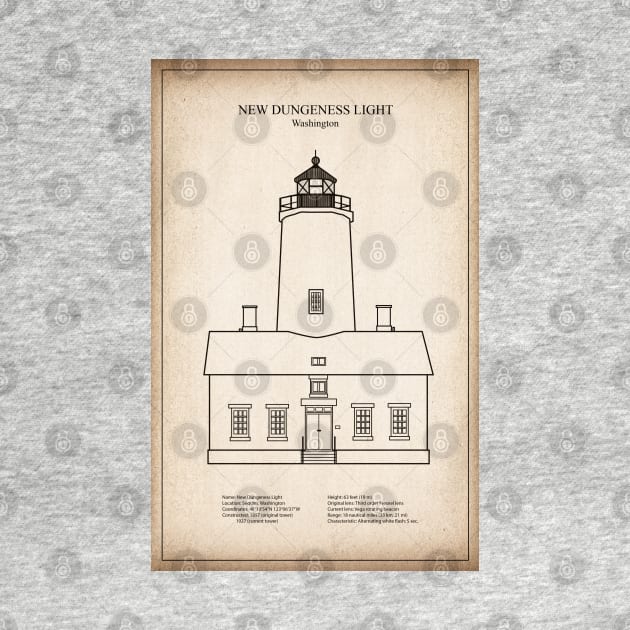 New Dungeness Lighthouse - Washington - SD by SPJE Illustration Photography